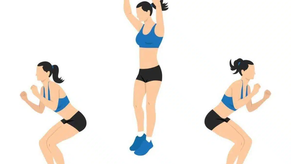 jump squats Aerobic Exercises: For better health and weight loss