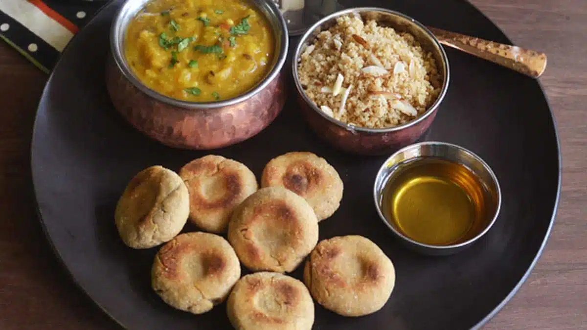 Dal Bati Churma Delicious dish of Rajasthan