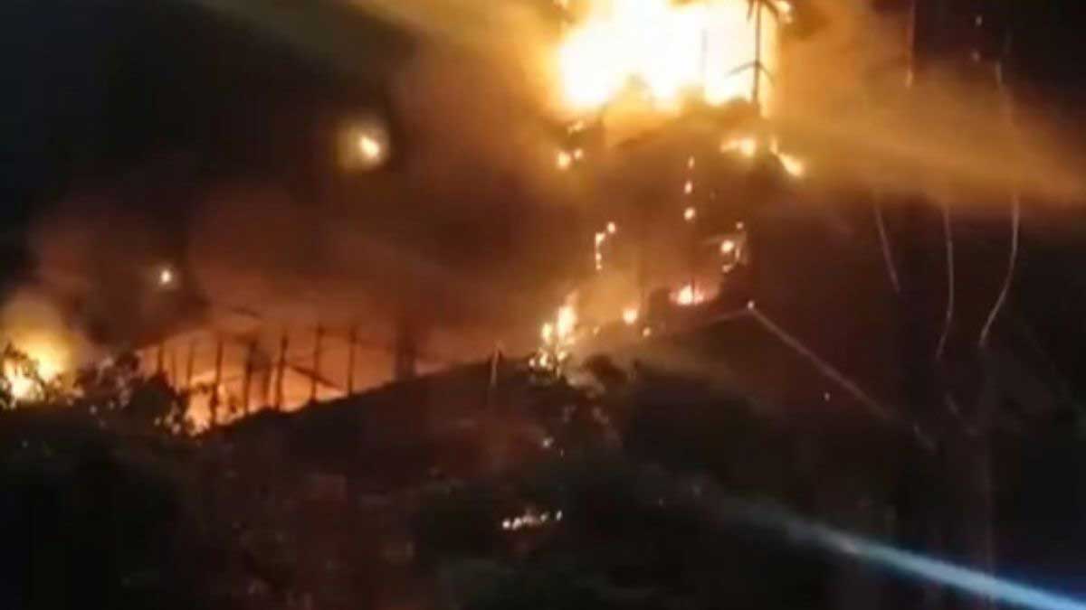 Fire breaks out in leather manufacturing company in Noida