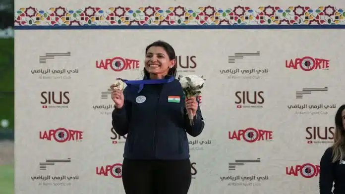 Maheshwari Chauhan achiev shooting quota in Olympic in Doha