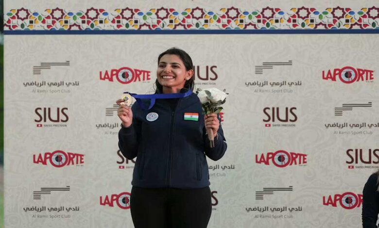 Maheshwari Chauhan achiev shooting quota in Olympic in Doha