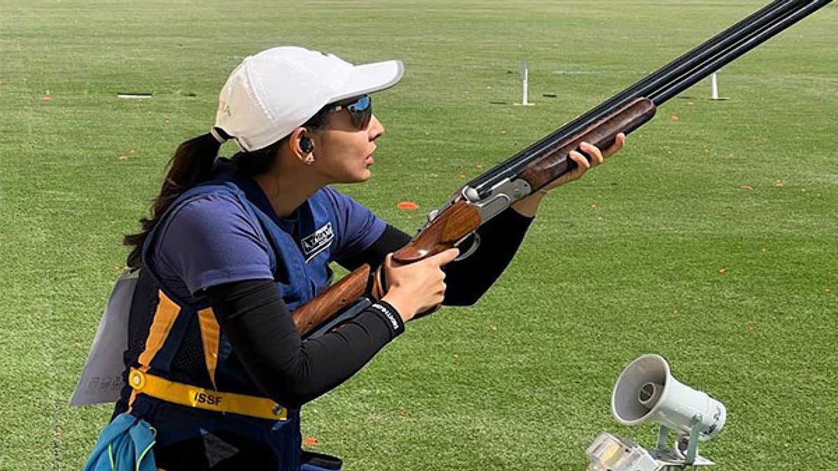 Maheshwari Chauhan achiev shooting quota in Olympic in Doha