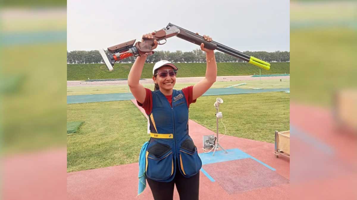 Maheshwari Chauhan achiev shooting quota in Olympic in Doha
