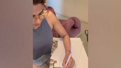 shamita shetty shows off her sketching talent