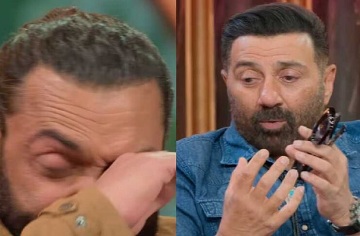 Sunny Deol and Bobby Deol emotional in 'The Great Indian Kapil Show'