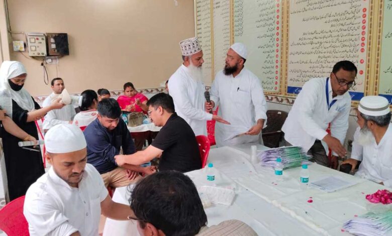 Vaccination of Haj pilgrims in Sambhal