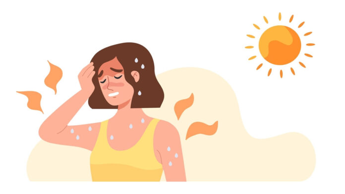 What is the first aid for heat stroke