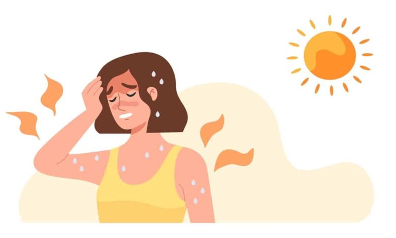 What is the first aid for heat stroke