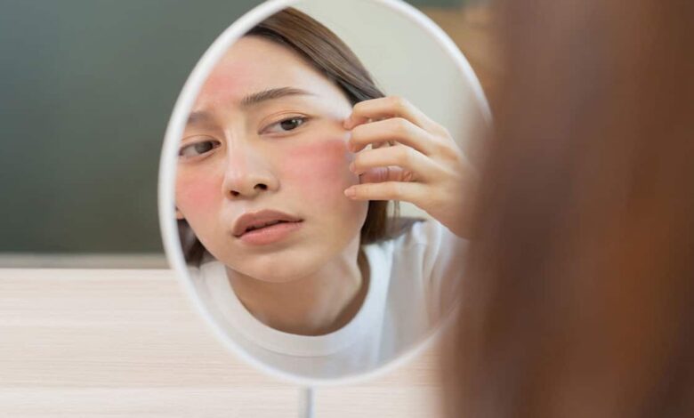 What is the reason for the face becoming black