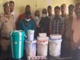 4 African people running MDMA lab in Noida arrested