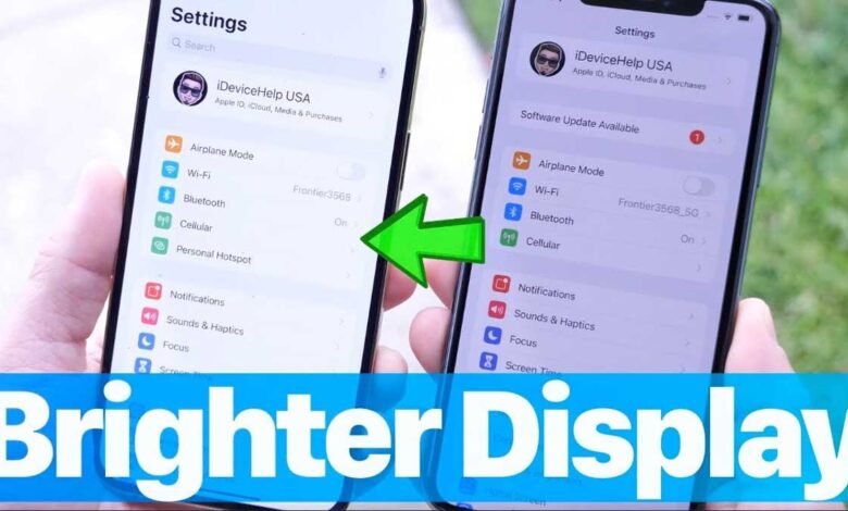 20 percent increase in brightness of iPhone 16 Pro display compared to iPhone 15 Pro