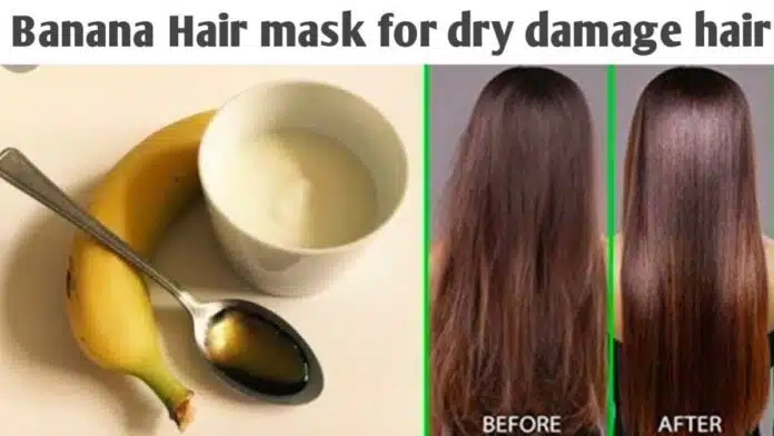 5 Banana Hair Mask for lifeless and dry hair