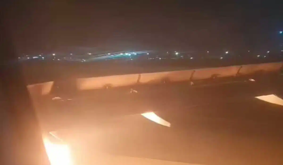 Bengaluru Engine fire of Air India Express plane emergency landing of the plane made