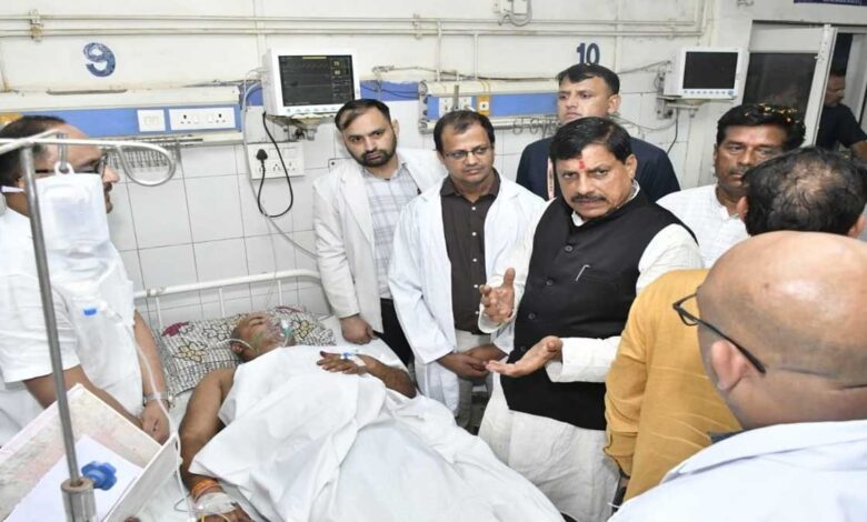 CM Mohan Yadav arrives to meet BSF soldiers injured in road accident in MP