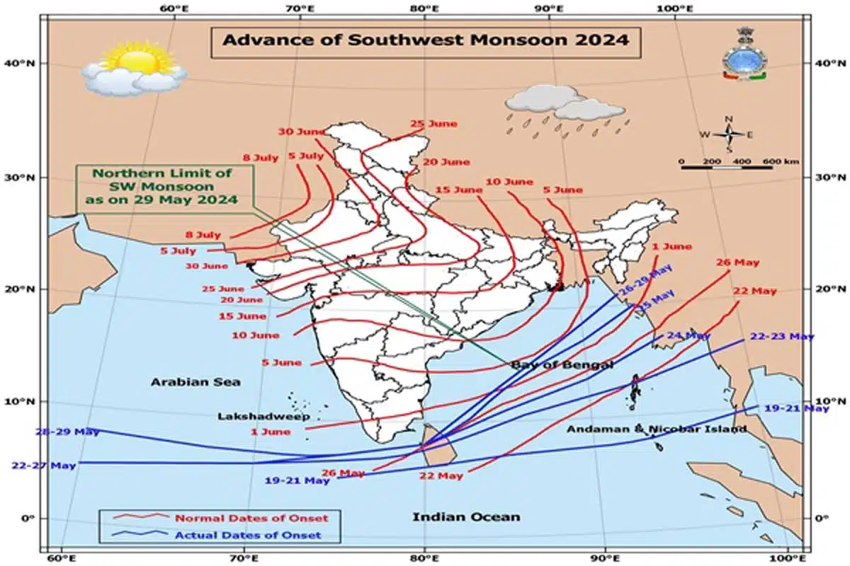 Estimated monsoon to arrive in Kerala 2 days ago IMD