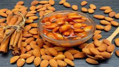 How does eating almonds help in building the body