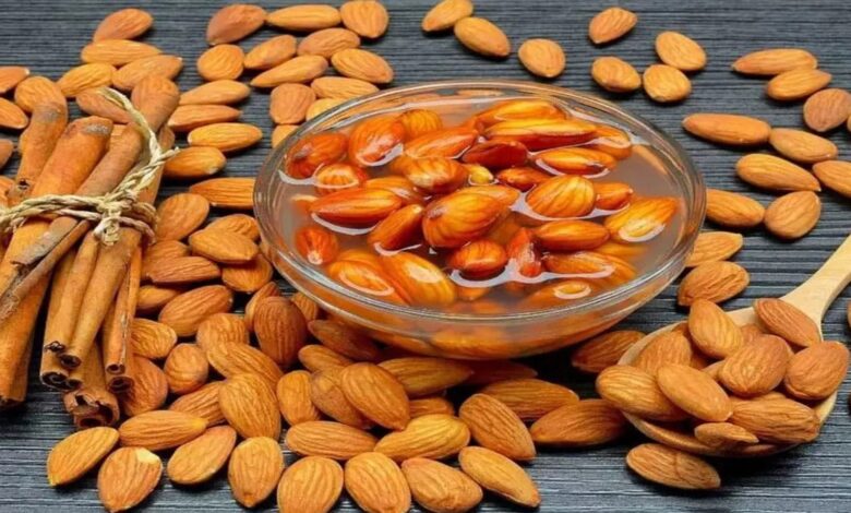 How does eating almonds help in building the body