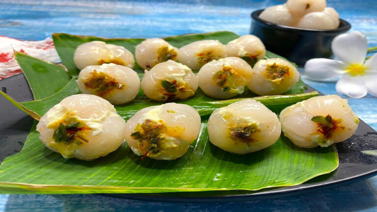 Lychee Mango Sandesh इस आसान मिठाई रेसिपी को आज़माएं!