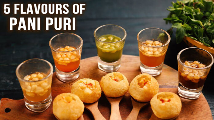 Make Pani Puri water in many flavours. Make Pani Puri water in 5 different flavours