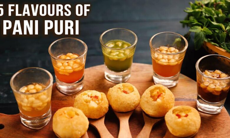 Make Pani Puri water in many flavours. Make Pani Puri water in 5 different flavours