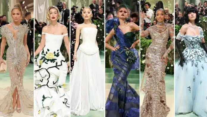 Met Gala 2024 red carpet transformed into an enchanting garden wonderland