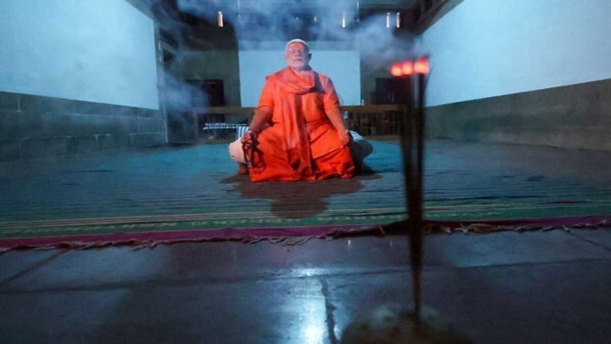 PM Modi meditated at Vivekananda Rock Memorial for the upliftment of India