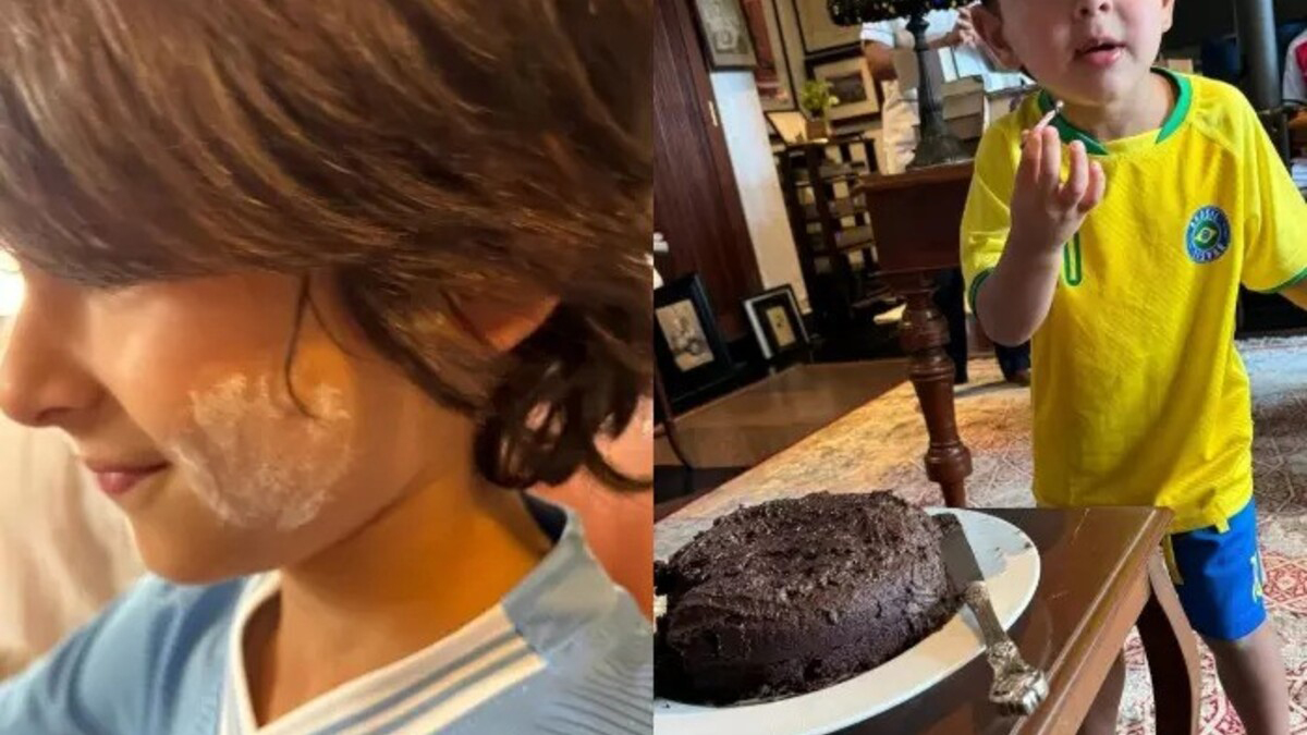 Taimur and Jeh made a cake for Kareena Kapoor on Mother's Day
