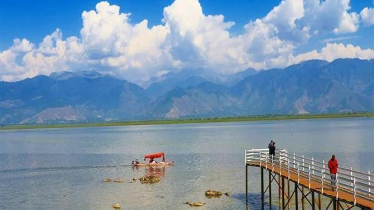 Wular Lake is given a new look in Bandipora Jammu and Kashmir.