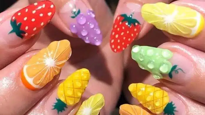 15 Short Nail Ideas, From Neon Flowers to Summery Fruits