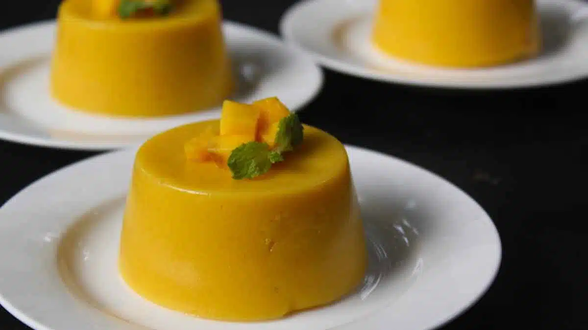 4-Ingredient Mango Pudding Recipe