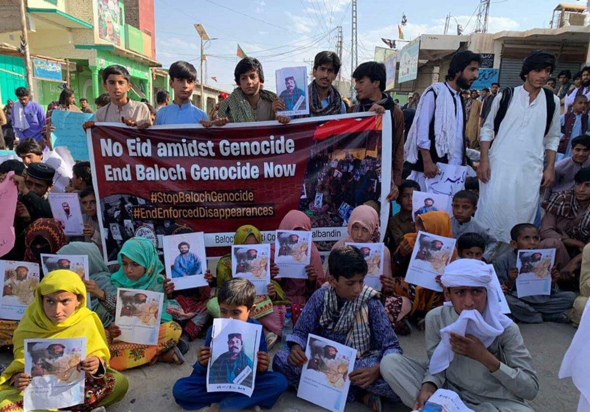 9th day of protests for the return of disappeared victims in Pakistan