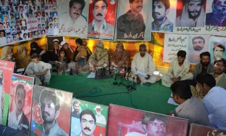 9th day of protests for the return of disappeared victims in Pakistan