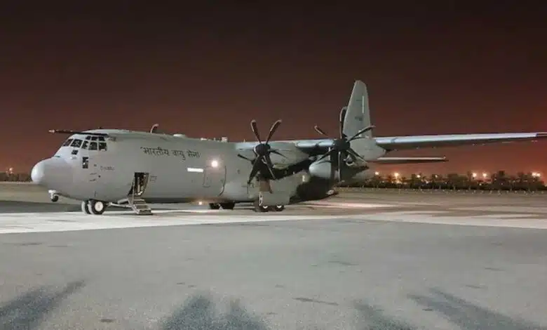 A plane carrying the bodies of Indians killed in Kuwait fire reached Kochi