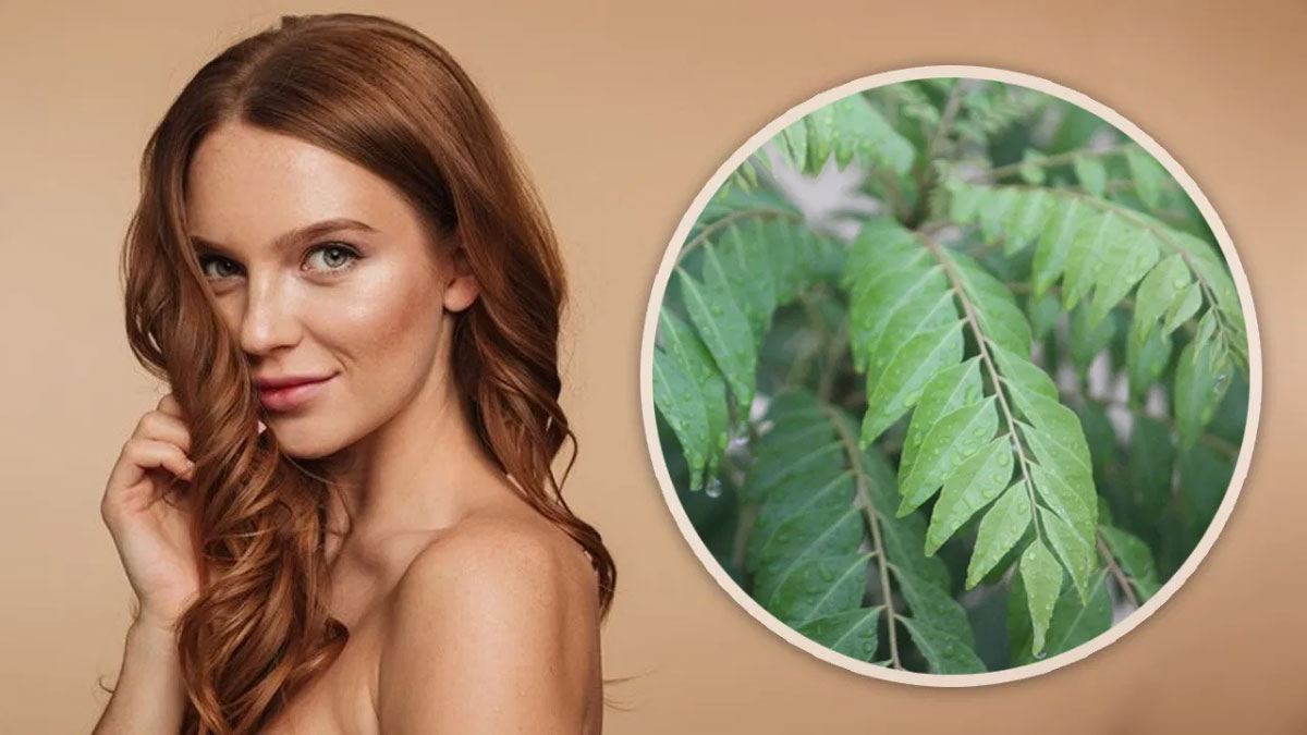 Apply this green leaf hair mask for silky long hair