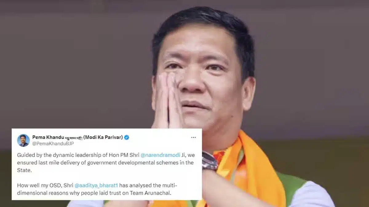 Arunachal CM Khandu praises OSD's analysis before BJP's victory in the state