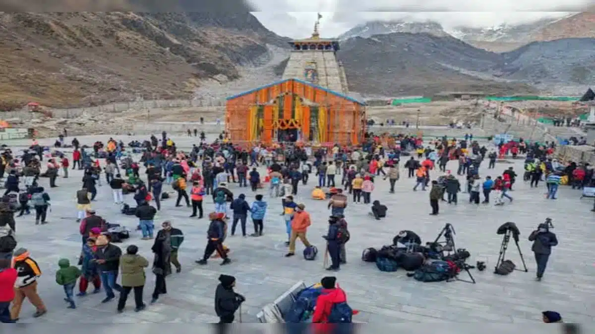 Devotees enjoyed darshan at Kedarnath Dham