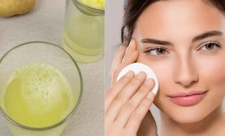 If you have tanned due to sunlight and your face has lost its glow, then apply potato juice like this