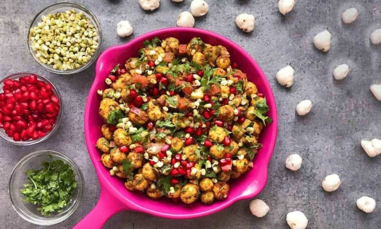 Make spicy makhana dahi chaat for evening snacks, the recipe is tasty, healthy and easy