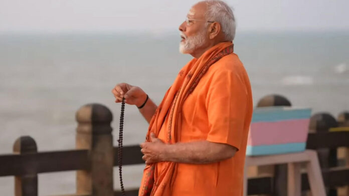 Narendra Modi completes 45 hours of meditation at Vivekananda Rock Memorial in Kanyakumari