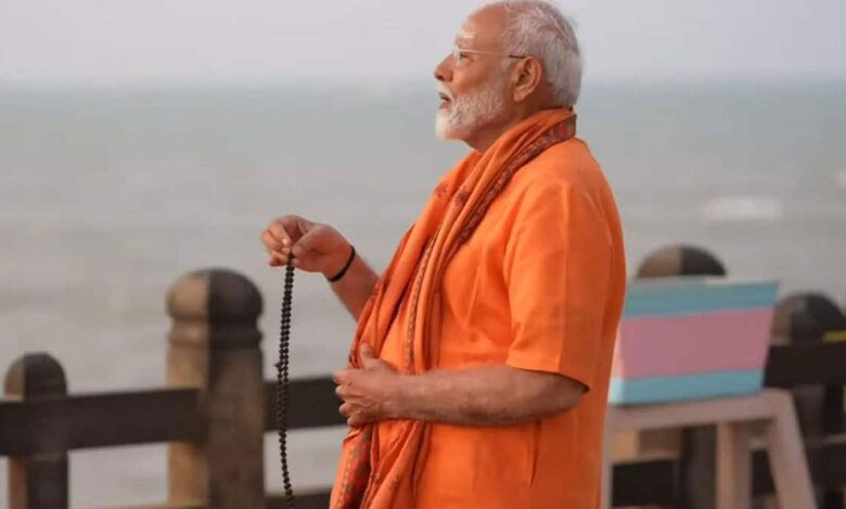Narendra Modi completes 45 hours of meditation at Vivekananda Rock Memorial in Kanyakumari