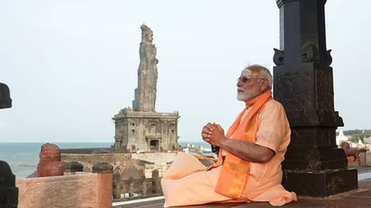 PM Modi completes 45 hours of meditation at Vivekananda Rock Memorial in Kanyakumari