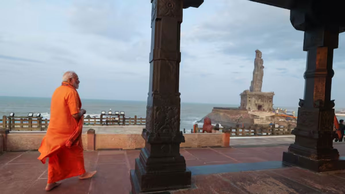 PM Modi completes 45 hours of meditation at Vivekananda Rock Memorial in Kanyakumari