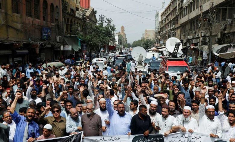 Protests due to power crisis in Pakistan