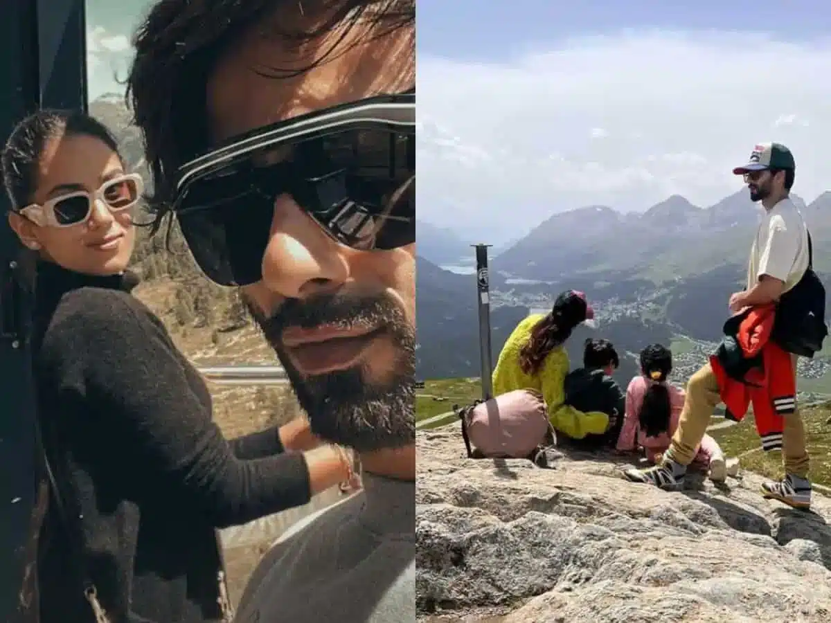 Shahid Kapoor shared a glimpse of the precious moments spent with his family