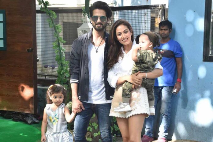 Shahid Kapoor shared a glimpse of the precious moments spent with his family