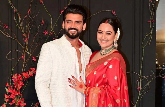 Sonakshi Sinha and Zaheer Iqbal danced to Tere Mast Mast Do Nain at their reception