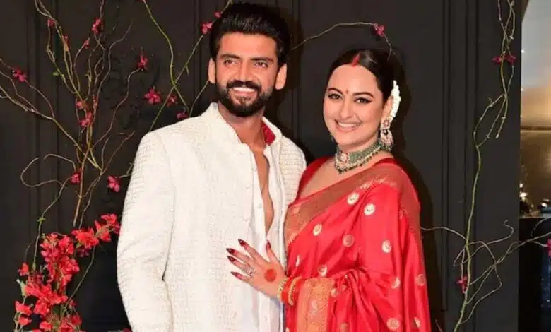 Sonakshi Sinha and Zaheer Iqbal danced to Tere Mast Mast Do Nain at their reception