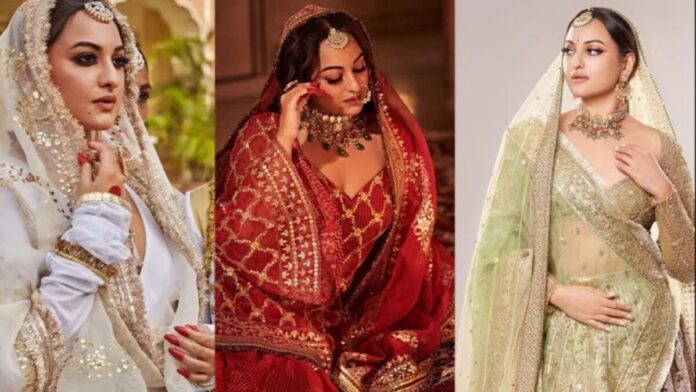 Sonakshi Sinha looked very beautiful in bridal look