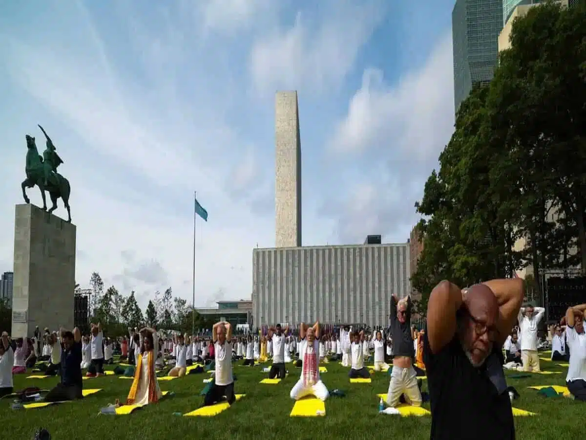 The theme of International Yoga Day 2024 is Yoga for self and society