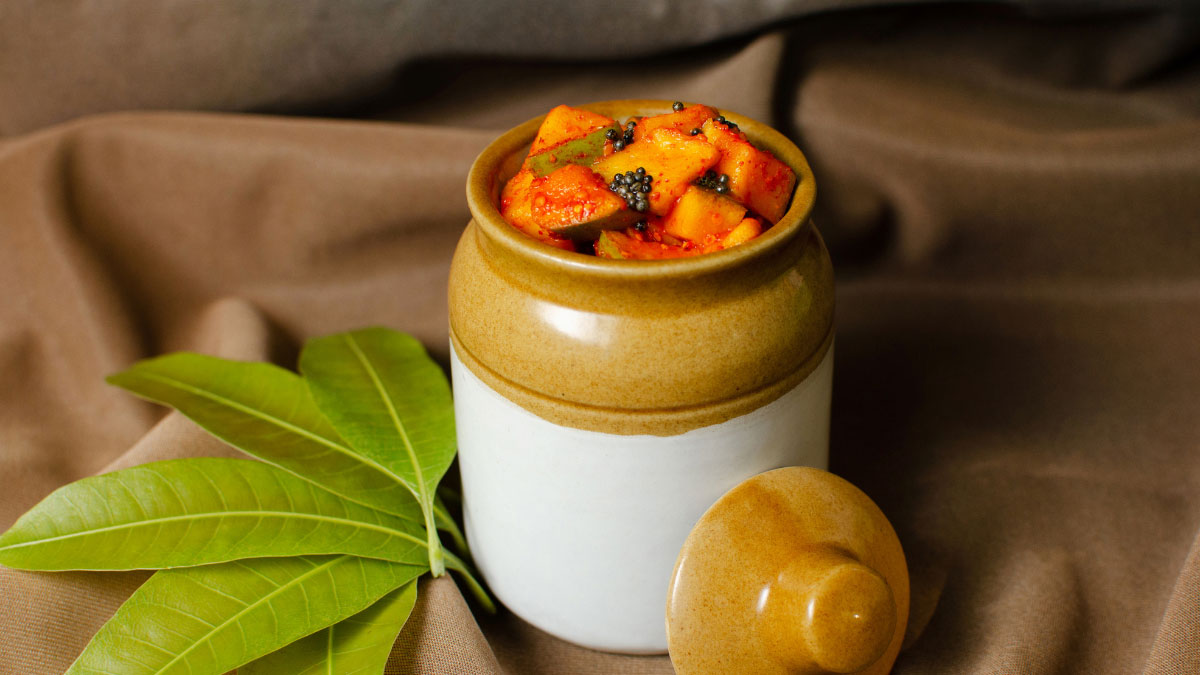 This Mango pickle will be ready in minutes, it will not spoil for years